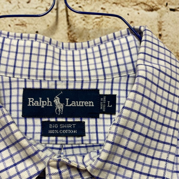 Ralph Lauren Big Shirt button down Size Large - Picture 2 of 4